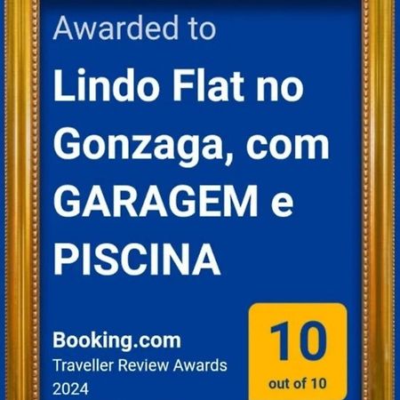 산토스 Lindo Flat No Edificio Cosmopolitan, Com Garagem E Piscina 아파트 외부 사진