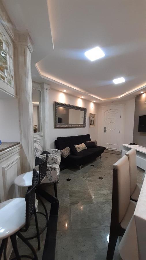 산토스 Lindo Flat No Edificio Cosmopolitan, Com Garagem E Piscina 아파트 외부 사진