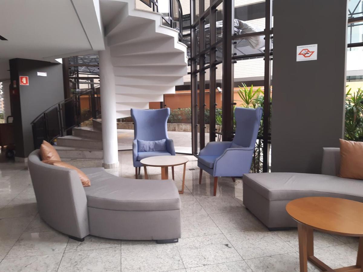 산토스 Lindo Flat No Edificio Cosmopolitan, Com Garagem E Piscina 아파트 외부 사진