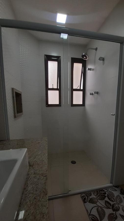 산토스 Lindo Flat No Edificio Cosmopolitan, Com Garagem E Piscina 아파트 외부 사진