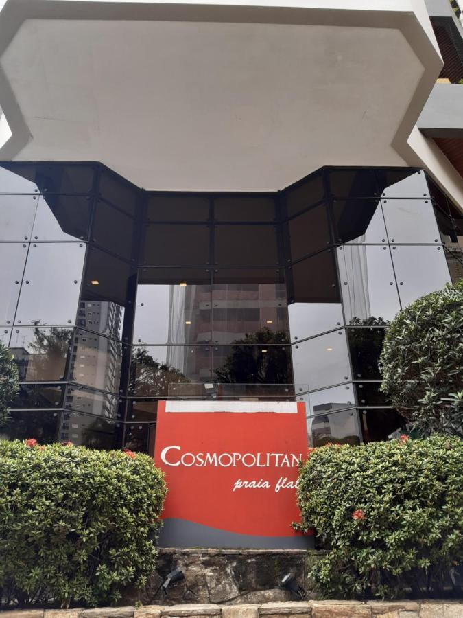 산토스 Lindo Flat No Edificio Cosmopolitan, Com Garagem E Piscina 아파트 외부 사진